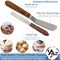 A2Z Scilab Icing Spatula Straight 3 Long Plain Blade Sturdy Wood Handle, Total Length 7 A2Z-ZR-WHS3 - alternate 3